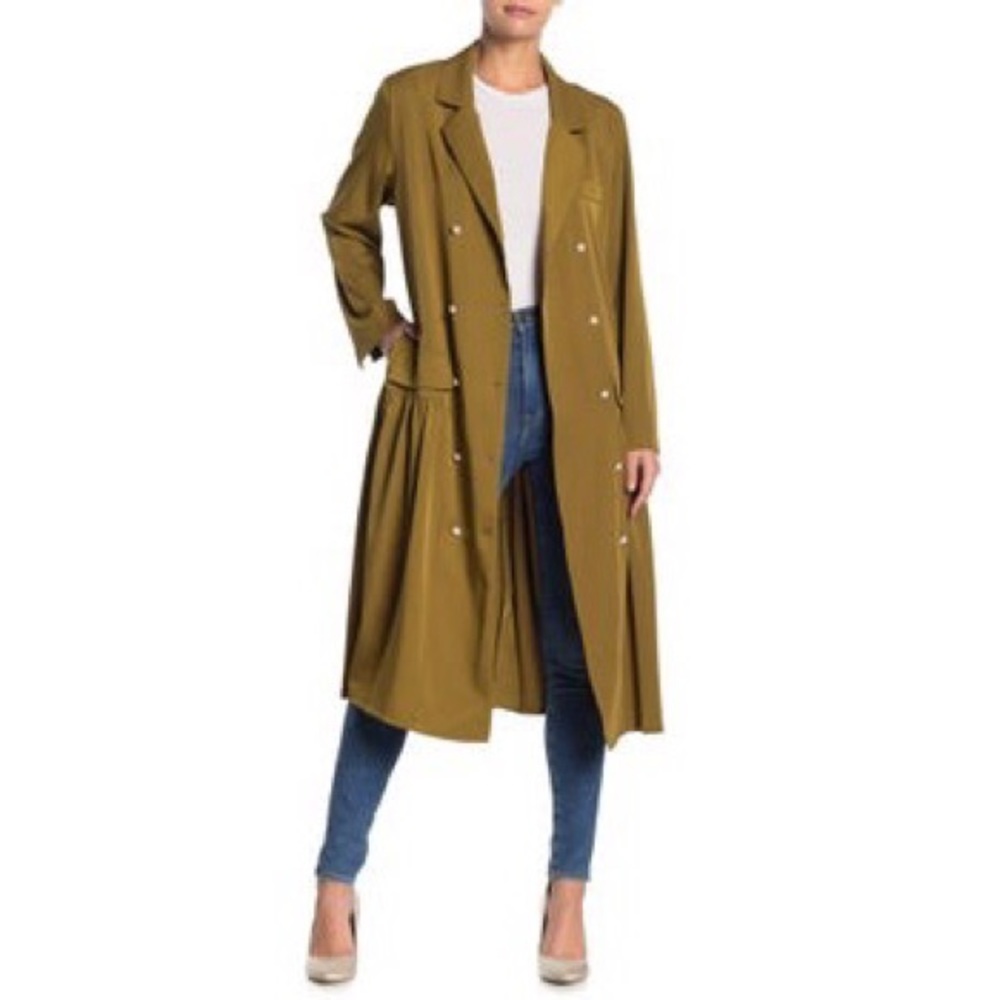 TOV Holy Pearl Button Tuxedo Dress Long Jacket